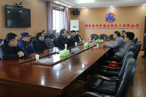 常德市政府副市長湯祚國來尊龍凱時-人生就是搏常德公司督導 安全工作